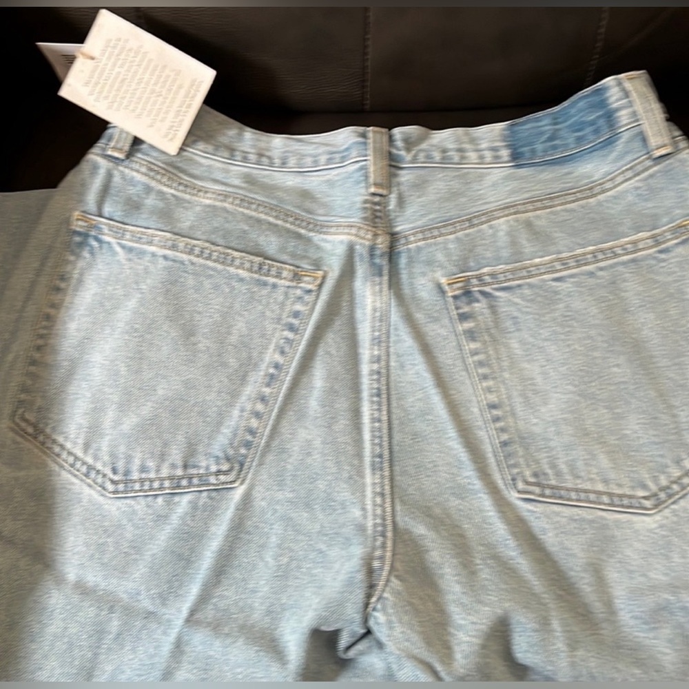 NWOT ETICA DEVON HIGH WAIST WIDE LEG DISTRESSED JEANS SIZE 30 - Picture 8 of 10